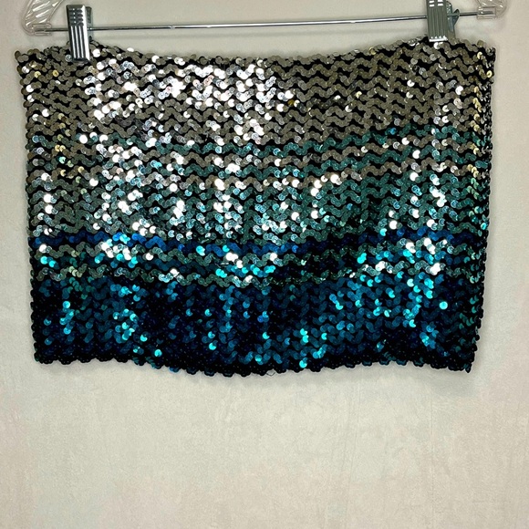 Creations III Sequin Ombré Tube Women’s Top Size L - Picture 1 of 4